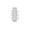 John Bead Silver Multi-Strand Tube Slide Clasps, 2ct.